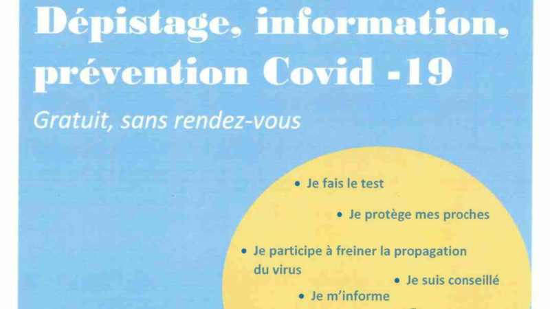 covid  – Journée de dépistage et d’information