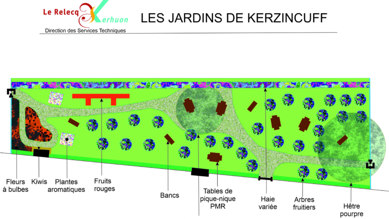 Inauguration du jardin de Kerzincuff