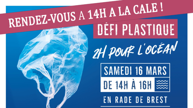 Défi plastique Océanopolis ACTS – 2h pour l’océan * Samedi 16 mars