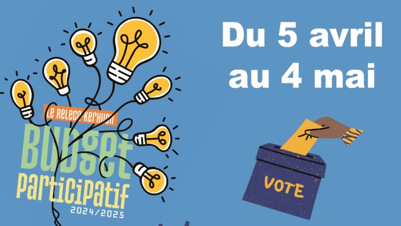 BUDGET PARTICIPATIF : Vote des projets – A partir du 5 avril
