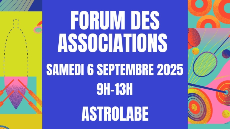 Forum des associations 2025 – Samedi 6 septembre 2025