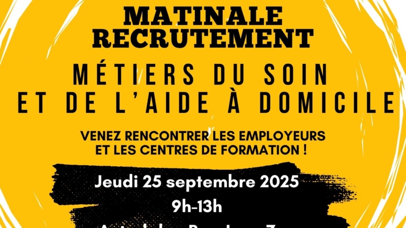 Matinale recrutement – jeudi 25 septembre 2025