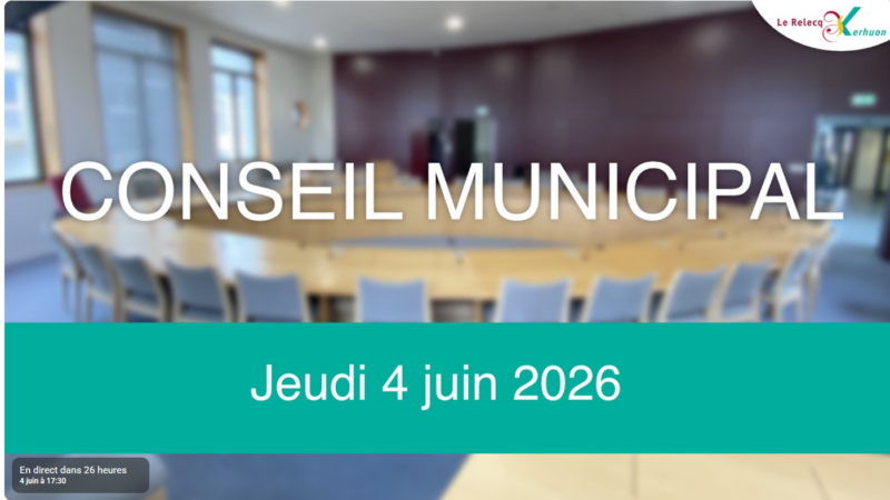 Conseil municipal du jeudi 4 juin 2026 – 18h