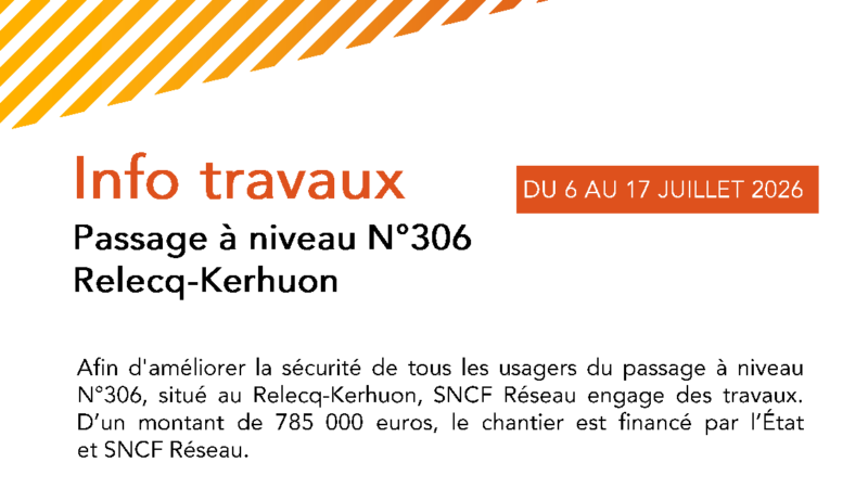 travaux sncf – fermeture du passage à niveau 306 (PN306)