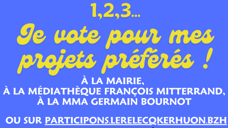 Lancement des votes – Budget participatif 2026