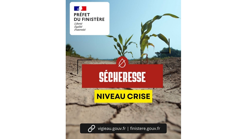 le département du Finistère est placé en « crise sécheresse »