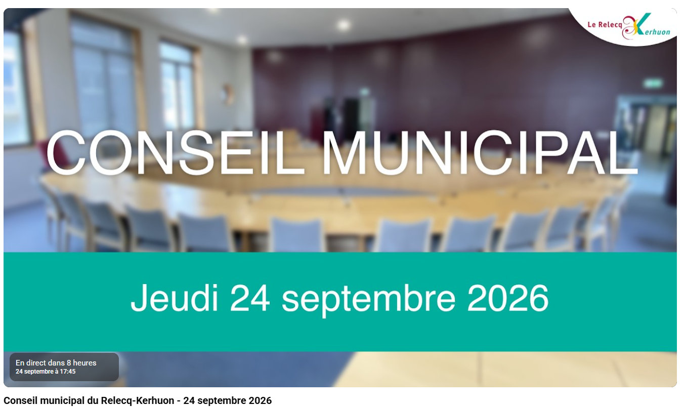 Conseil municipal du jeudi 24 septembre