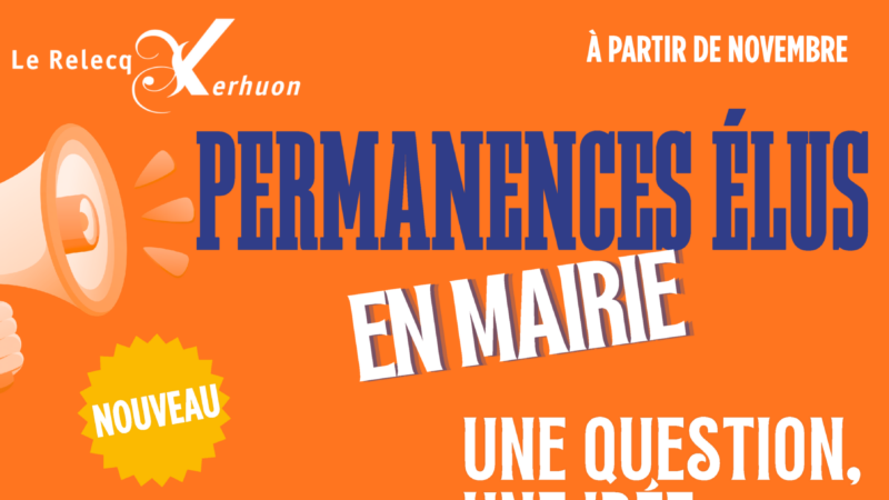 Nouveau : Permanence des élus en mairie