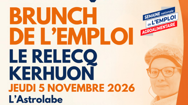 Brunch de l’emploi agroalimentaire  Jeudi 05 novembre de 10h30 à 14h00  à l’Astrolabe